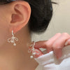 Silver Hoop Earrings Clip Golden Bowtie Ribbon Small Cute For Women Girl Gift Jewelry - Image 7