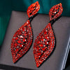 European and AmericanFashion Full Diamond Alloy Gold-Plated Earrings For Women Multicolor Rhinestone 0ptional Earrings - Image 6