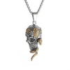 Vintage Gothic Snake Coiled Demon Skull Pendant Necklace for Men Boys Rock Party Halloween Jewelry Gift - Image 6