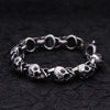 Gothic Vintage Men's Skull Bracelet 316L Stainless Steel Punk Hip Hop Skeleton Bracelets Amulet Jewelry Gifts - Image 3