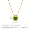 Women's Dainty Geometric CZ Stone Necklaces, Bling Square Slide Pendant Necklace, Chic Minimalist Stackable Collar To Her - Image 7