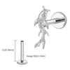 Titanium Koi Fish Cartilage Earring Tiny Tragus Stud Helix Conch Flatback Piercing 16G Animal Body Jewelry - Image 13