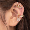 1PC Stainless Steel Pearl Earrings Fake Piercing Ear Clip Zircon Cuffs Rings For Women Fake Pierc Jewelry Goth - Image 1