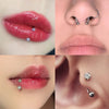 2Pcs 6/8/10mm Stainless Steel Zircon Piercings Earrings Horseshoe Ring Piercing Nose Ear Belly Rings Body Jewelry For Women/Men - Image 4