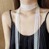 Y2k Bowknot Choker Necklace for Women Sexy Black White Lace Short Clavicle Chain Gothic Aesthetic Jewelry - Image 5
