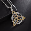 Stainless Steel Triquetra Symbol Necklace Celtic Witch Knot Pendant Necklace For Men Witchcraft Jewelry - Image 3
