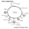 Zircon Star Moon Heart Charms Necklace Matching Bracelet in Stainless Steel Gold Plated Chain Necklaces Bracelets For Women - Image 11