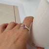 Silver Rings For Women Simple Vintage Handmade Adjustable Finger Strawberry Ring Band Female Gift - Image 4