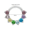Titanium CZ Cartilage Hoop Earring 16G Septum Hoop Nose Ring Tragus Helix Daith Hinged Clicker Piercing - Image 13