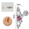 1PC 316L Surgical Steel 16G Cz Labret Lip Ring Crystal Cluster Stud Earrings Ear Cartilage Tragus Helix Daith Piercing Jewelry - Image 20