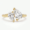 Silver Simple Classic Zircon Water Drop Ring For Women Engagement Wedding Jewelry - Image 5
