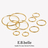 Minimalism Stainless Steel Woman Jewelry Gold Plated Small Medium Large Size Loop Hoop Earrings for Women - Image 1