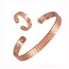 2Pcs Copper Bracelet and Ring Set, Adjustable Hammer Pattern Design, Beautiful Set Jewelry, Good for Holidays Gifts - Image 6