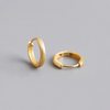 Silver Simple Matte Bohemian Round Ear Buckle for Women Punk Unisex Rock Hoop Earring Jewelry Accessories - Image 13