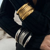 Twisted Metal Bangle Set in Gold-Tone or Silver-Tone - Image 16