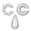 C-Shaped Clip-On Ear Cuff with Water Drop Detail - Image 9
