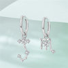 Silver Twelve Constellation Series Stud Zircon Earrings Wedding Ladies Jewelry Women Girls - Image 4