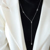 Stainless Steel Chain Necklace with Long Tassel Details - Image 53