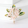 Enamel Hydrangea Brooches for Women Unisex Pearl Flower Pin Plant Lapel Pins Office Party Friend Gifts Jewelry Accessories - Image 9