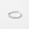 Silver Classic Sparkling Zircon Wedding Engagement Band Promise Bridal Ring For Women Jewelry Gift - Image 5