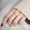 Geometry Stainless Steel Quality Fried Dough Twists Ring for Women Couple Jewelry Wearable for Party - Image 3