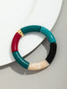 Chunky Acrylic Tube Bead Bangle with Multicolor Options - Image 31