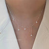Silver Zircon Star Charms Necklace For Women Choker Elegant Gold Plated O-Chain Necklace Wedding Jewelry - Image 1
