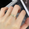 Dainty Stacking Ring with Clear Stone Accents in Gold-Tone - Image 11