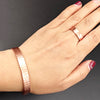 Copper Cuff Bracelet with Magnets Adjustable in Rose Gold-Tone - Image 5