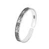 Retro Personality Star Moon And Flower Silver Style Opening Bracelets - Image 5