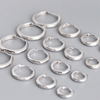 Silver Simple Matte Bohemian Round Ear Buckle for Women Punk Unisex Rock Hoop Earring Jewelry Accessories - Image 32