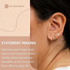 Silver Non-tarnishing Earrings Set Stacked Mini Cubic Zirconia Earrings Mother's Day Gift for Women - Image 6