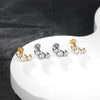 Cubic Zirconia Labret Stud 16G Internally Threaded for Lip Tragus and Helix - Image 59