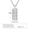 Men's Geometric Pendant Necklace with Stainless Steel Chain - Image 12