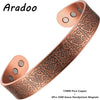 Copper Bracelets for Women 99% Copper Handwoven Bracelet Cuff Bangle - Image 9