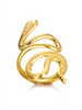 316L Gold Plated Stainless Steel Snake Rings For Women Men Open Adjustable Ring Vintage Gothic Aesthetic Jewelry - Image 19