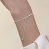 Silver Beautiful Bead Bracelets For Women Korean Adjustable Bead Bracelet Jewelry - Image 3