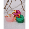 Colorful Resin Stainless Steel Round Y2K Hoop Earrings Daily Wear Ear Charm Jewelry Gift - Image 5