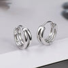 Double-layer Small Hoop Earring For Women/Men Daily Jewelry - Image 3