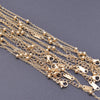 Ten-Piece Stainless Steel Chain Necklace Lot in Gold-Tone with 45 cm Length - Image 11