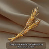 Shining Zircon Wheat Ear Shaped Brooches For Women Elegant and Badges and Pins Clothing Accessories - Image 7