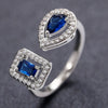 Geometric Shaped Cuff Opening Rings for Women Silver Color/Gold Color Noble Cubic Zirconia Ring Accessory Jewelry - Image 7