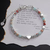 Silver Bracelet Red Persimmon Beaded Elastic Lucky Good For Woman Girl Jewelry Gift - Image 14