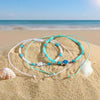 Layered Beach Beaded Rope Chain Anklets, Bohemian Natural Sea Turtle Foot Bracelet For Women, Charms Jewelry Accessories - Image 4