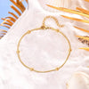Stainless Steel Round Bead Anklets For Women Gold Color Bead Anklet Wedding Aesthetic Summer Beach Jewelry Gift - Image 5