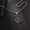 Rune Compass Necklace for Men Vintage Pendant Amulet Party Jewelry Gift - Image 16