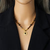 316L Stainless Steel Square Beaded Vintage Tiger Eye Pendant Necklace For Women Neck Chain Jewelry Gift - Image 5