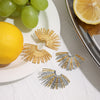 Personality Simple Geometric Fan-shaped Two-color Earrings Gold-plated Stainless Steel Jewelry - Image 4