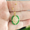 Virgin Mary Pendant Charm Necklace Women Cross Scared Heart Jesus Choker Seed Beads Stainless Steel Chain Gold Color Mom - Image 20