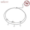Miseff Silver Anklet Sea Shell Star Tassel Chain Anklet Leg Bracelets Bodychain Summer Beach Jewelry Gift - Image 12